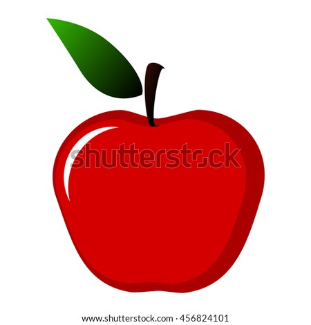 Red apple - vector illustration