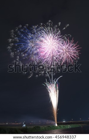 fireworks(ISAWA ONSEN,JAPAN)