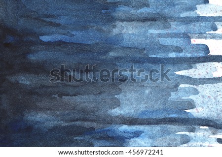 Abstract Painting Blue Background