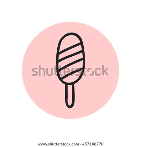 ice lolly. Vector hand drawn illustration
