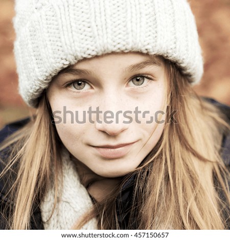 portrait of smiling girl