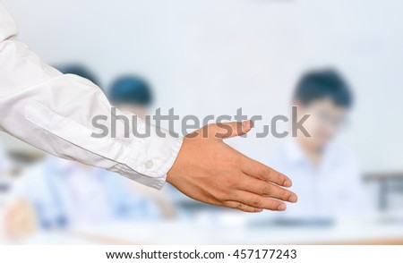 Hand shacking concept,Business concept.