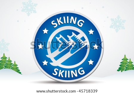 skiing poster