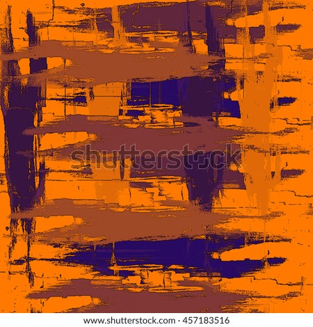 Old, grunge background texture. With different color patterns: yellow (beige); brown; blue; red (orange); white