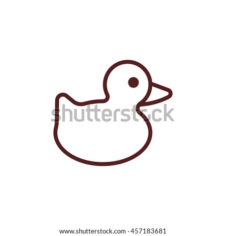 duck line icon