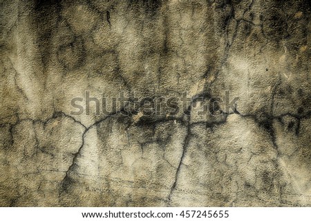 Closeup of cracked, grungy wall.