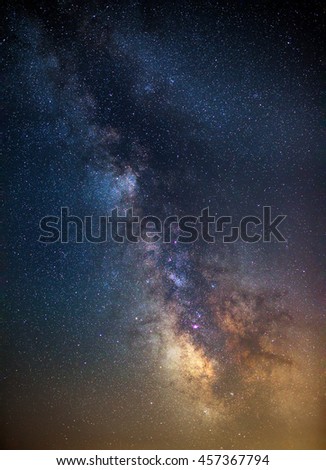Milky Way galaxy, the visible part in the Northern hemisphere