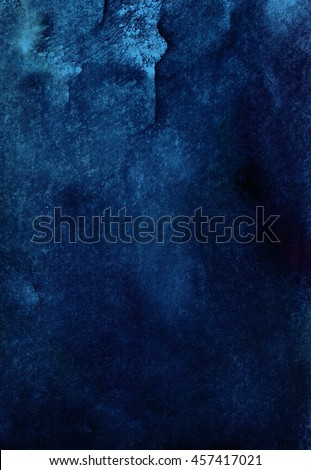 vertical dark blue watercolor background Royalty-Free Stock Photo #457417021