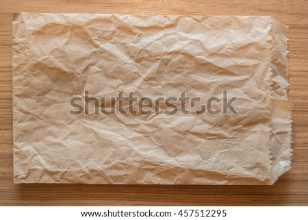 disastrously of  brown paper bag