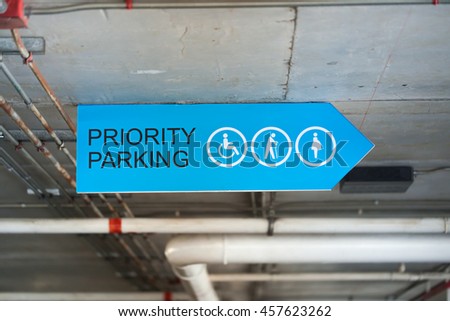 Priority parking.