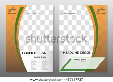 Flyer design background,Brown annual report brochure,Modern flyer design template illustration vector, Leaflet cover presentation abstract background,Headline background, layout in A4 size