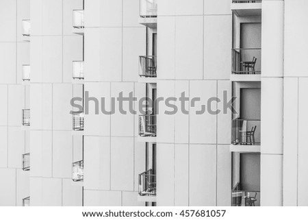 Window building pattern textures for background - Black and White Processing style