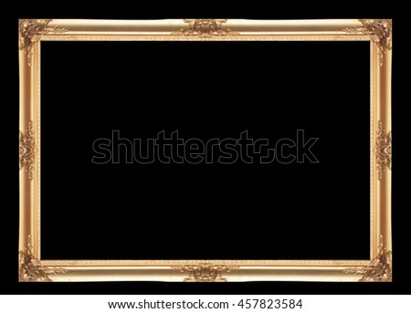 Frame isolated on a black background.