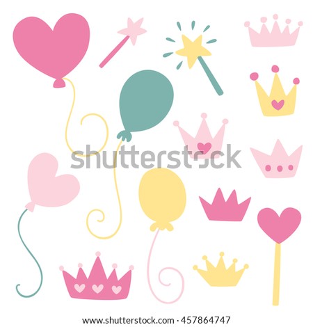 Cute illustrations - princess party
