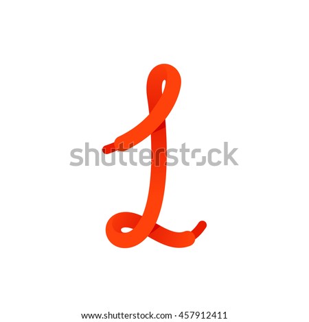 Number one logo formed by shoe lace. Sport style vector for sportswear, club identity, labels or posters.