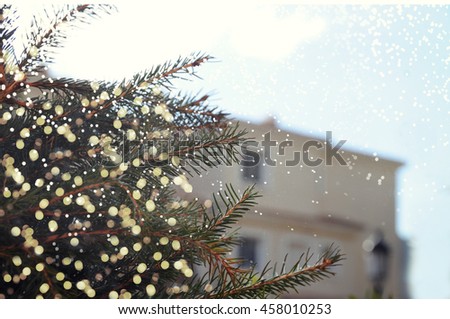 Closeup of Christmas-tree
