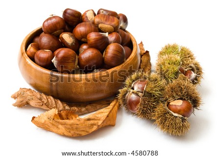 Bowl of Chestnuts Royalty-Free Stock Photo #4580788