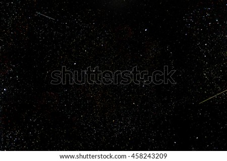 Milky way stars at night.Night sky and meteors.