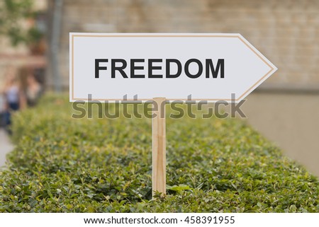 freedom signpost
