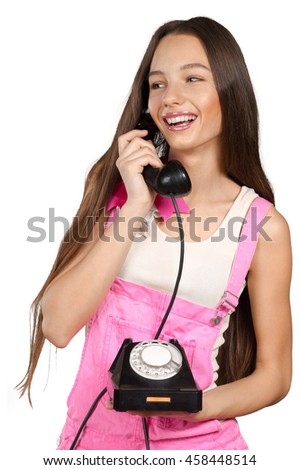 Woman talk on the phone