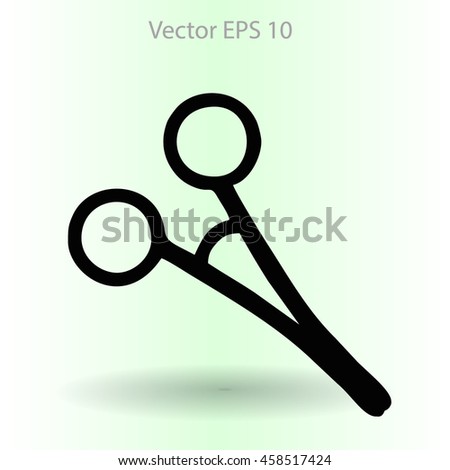 Medical scissors vector illustration