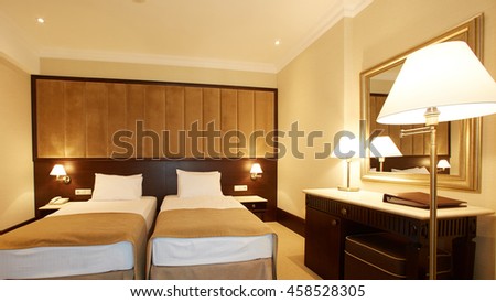 interior of double bed room