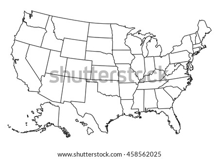Map of Usa Royalty-Free Stock Photo #458562025