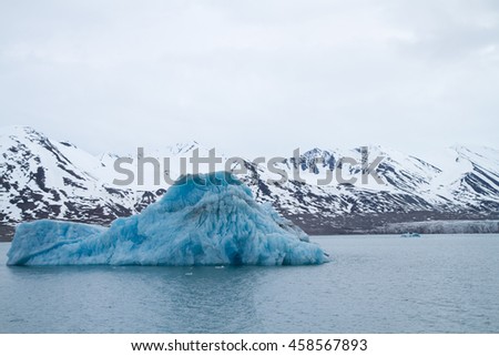 landscape of the svalbard nature iceberg picture