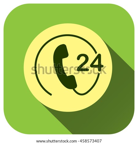 Phone icon call 24 hours support