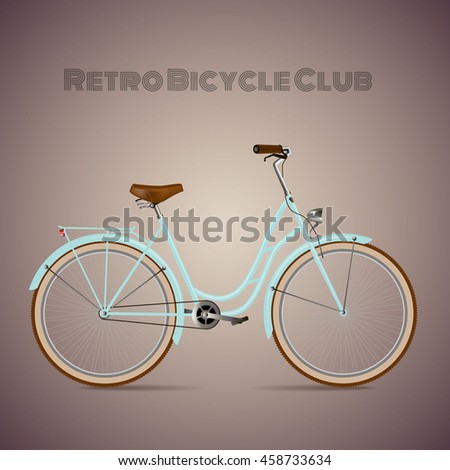 The old blue classic bicycle.