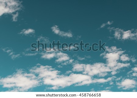Sky - Beautiful cloud autumn sky in America