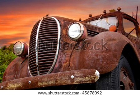 Rustic car Royalty-Free Stock Photo #45878092