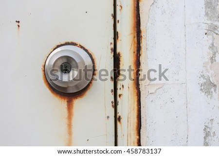 Doors are filled with rust