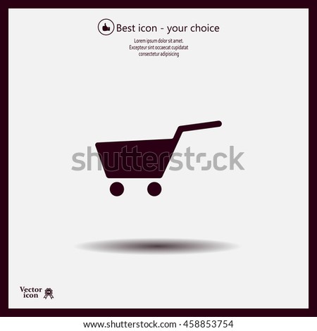 Vector shopping cart icon