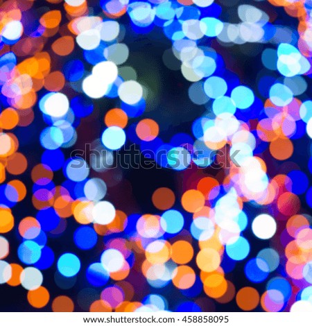 Holiday abstract lights can be used for christmas blur background