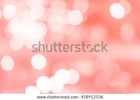 Abstract bokeh light on red background