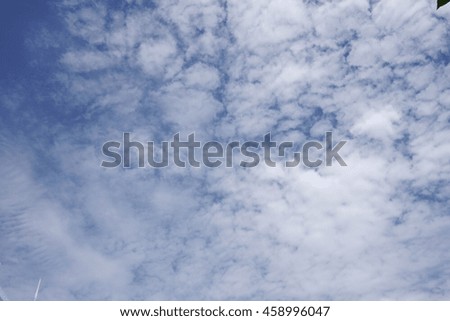 blue sky and cloud take photo at thailand