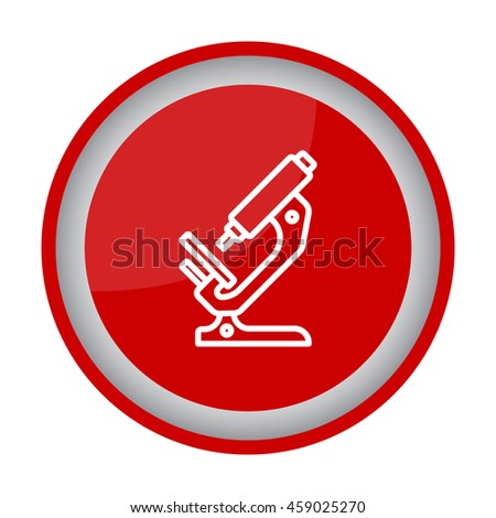 Web line icon. Microscope
