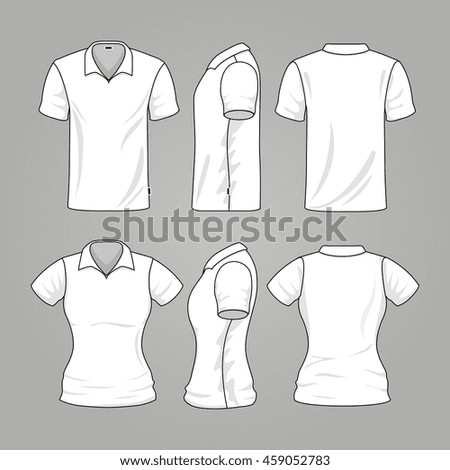 Download Vector T Shirt Template Front Back View Vector Royalty Free Stock Vector 410985307 Avopix Com