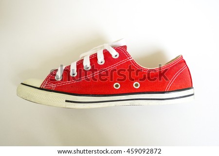 A Red shoe