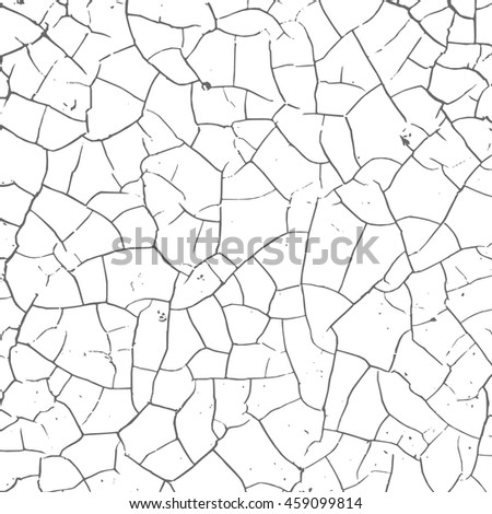 Distress, dirt texture . Simply place pattern over any object to create distressed effect. Vector illustration. Grunge background. Pattern with cracks.