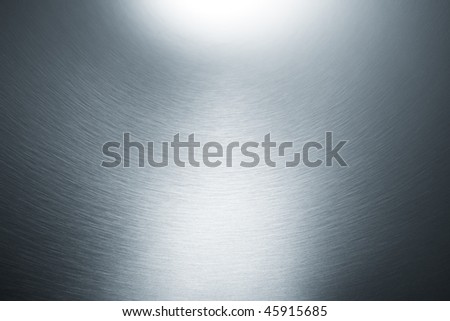 curve and textured silver metallic metal as background