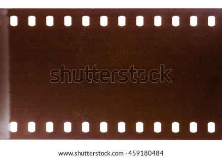 Blank grained dirty film strip texture background