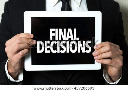 Final Decisions