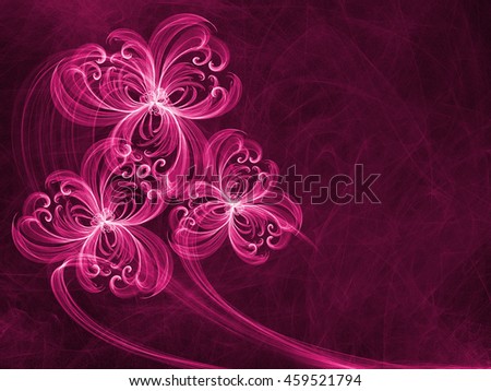 purple flower frame  lovely grunge background, floral abstract backdrop