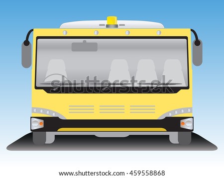 Front view of Airport bus