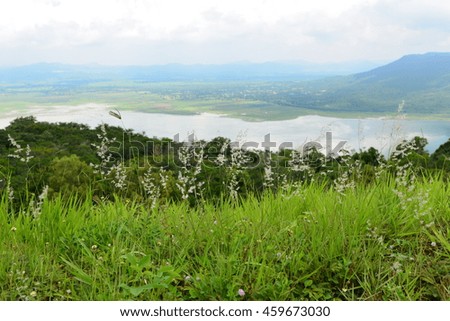 Landscape View of Lamtakong Reservoir, Thailand