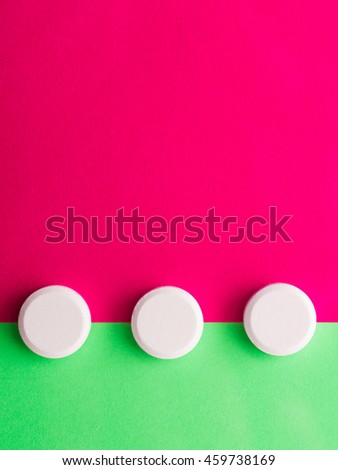 Creative minimalist photo medications.