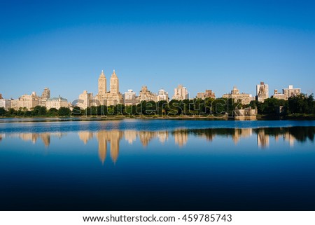 The Jacqueline Kennedy Onassis Reservoir at Central Park, in Manhattan, New York.