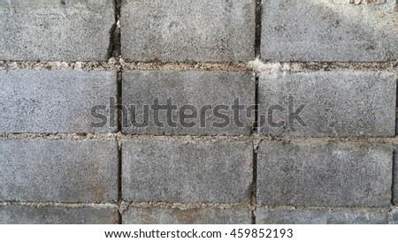 The old cement brick block texture